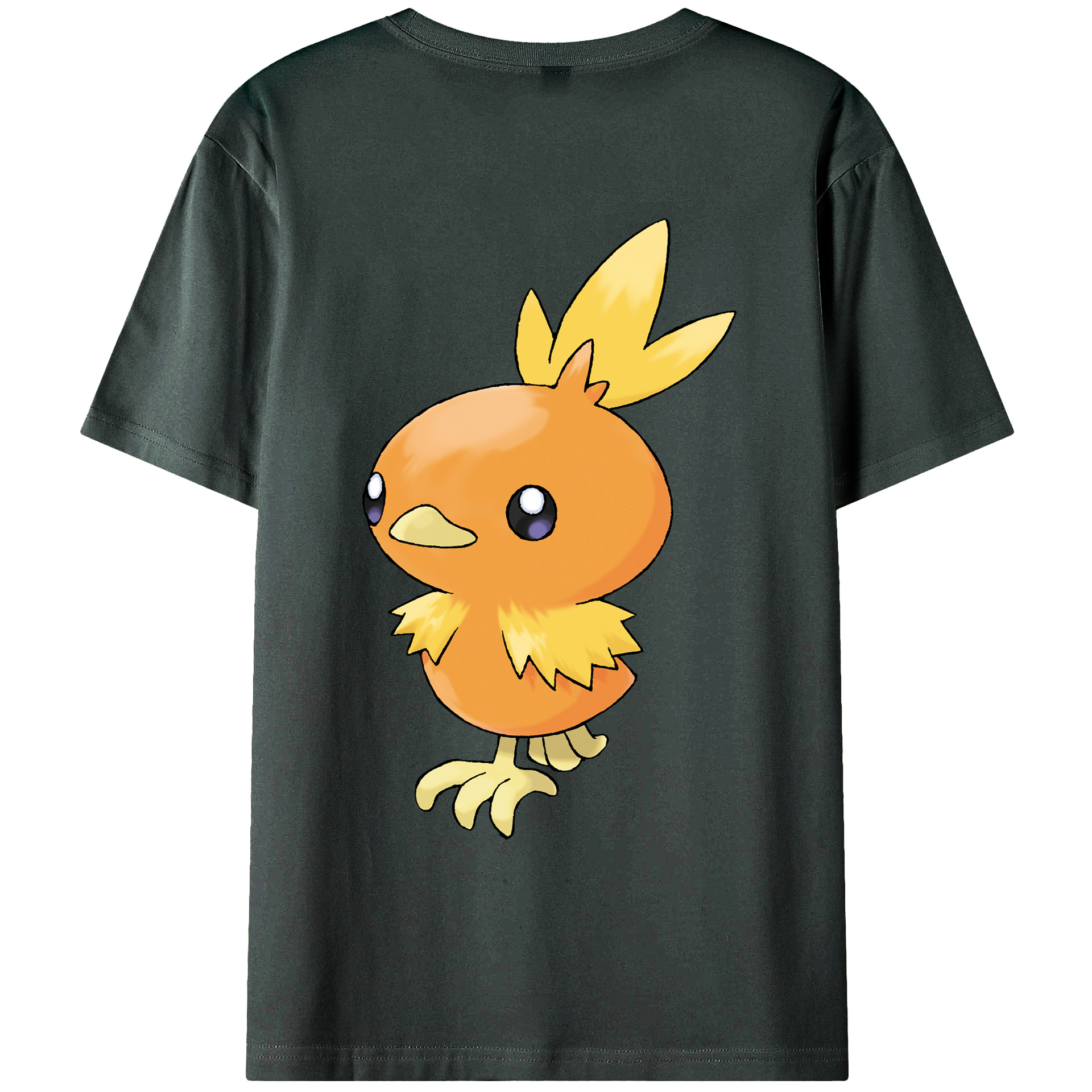 （画像用） ポケットモンスター Pokémon 綿100％ メンズ半袖Tシャツ（バックプリント） 通気性
